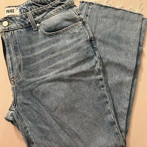 Women's Paige Noella jeans With Exposed Zipper Raw Hem